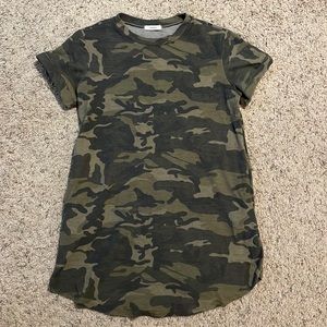 Camo Pocket Tee Dress